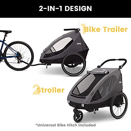 Delta Children 2-in-1 Bike Trailer and Stroller
