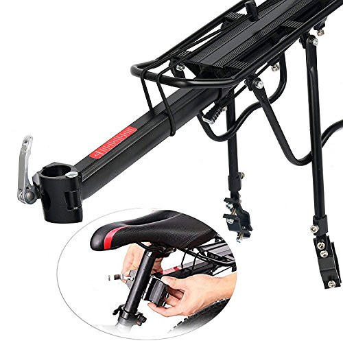 Adjustable Bike Rear Rack - 110 lbs Capacity
