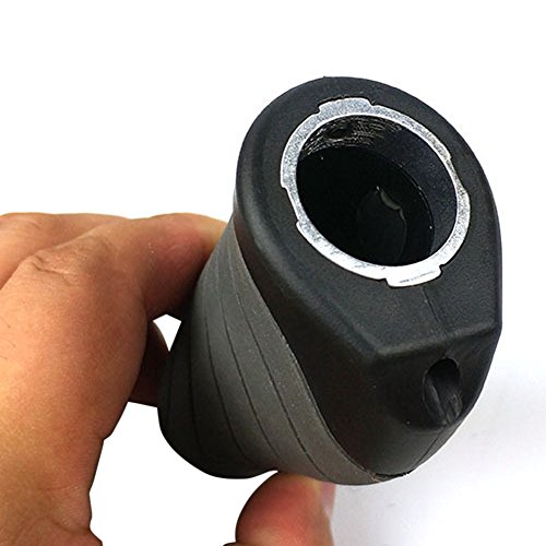 JooFn Bike Grips Handlebar 130mm & 90mm Lockable Handle Bar Rubber End Grip 0.874inch Diameter for Multi-Speed Bicycle Mountain BMX Floding (Gray)
