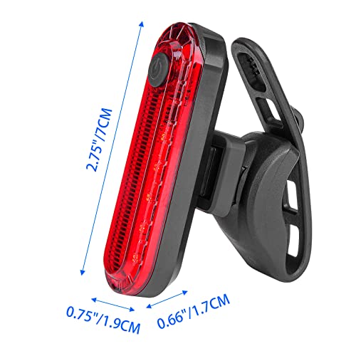USB Rechargeable Bike Tail Light with 4 Modes