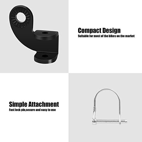 Stainless Bike Trailer Hitch Coupler with Adapter