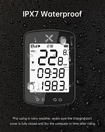 Gen2 Bluetooth Waterproof Bike Computer with LCD Screen