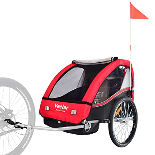 Double Toddler Bike Trailer - Veelar Sports