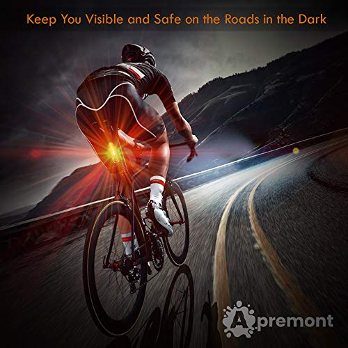 450 Lumens Bike Lights Front & Back Set - Waterproof & Rechargeable