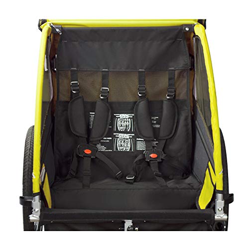 Veelar 2-in-1 Double Bike Trailer & Stroller