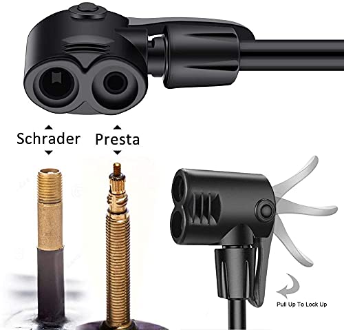Multi-Valve High Pressure Bike Floor Pump