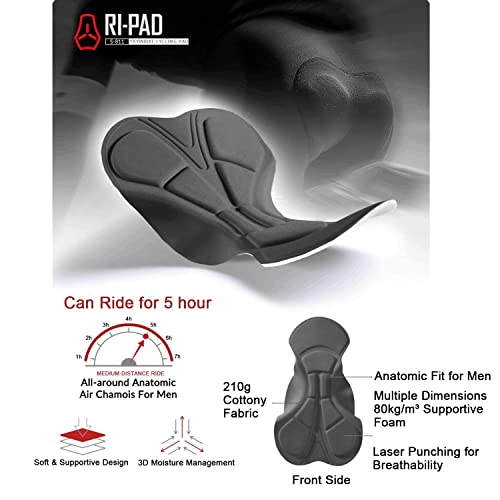 Men's Road Cycling Bib Shorts - Breathable Padding