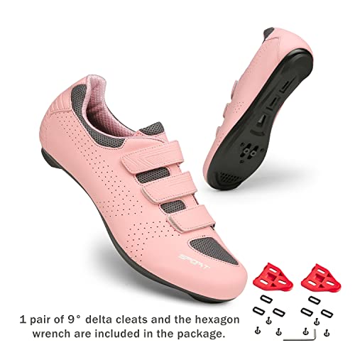 Honosuker Pink Look Delta Cycling Shoes Women