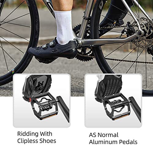 FOOKER Mountain Bike Pedals with Reflectors