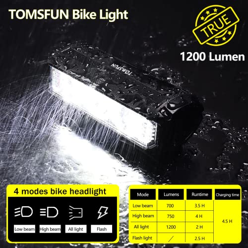 Super Bright 1200 Lumen USB-C Bike Light