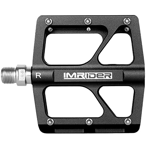 Imrider Aluminum Flat Pedals for Mountain and Road Bikes