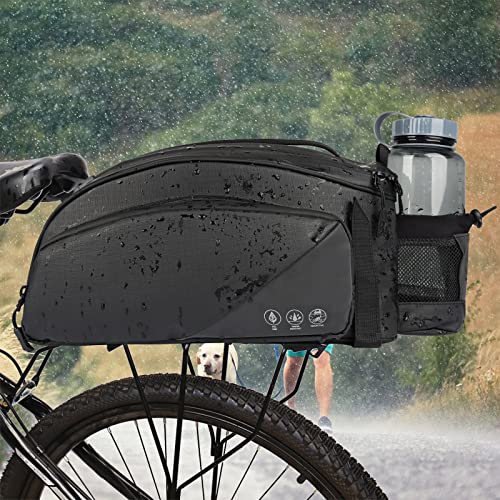 12L Waterproof Bike Trunk Bag with Shoulder Strap