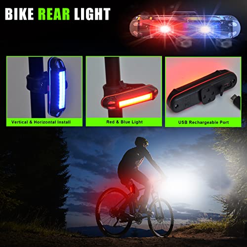 2023 Rechargeable 8500lm Bike Lights 12 Modes