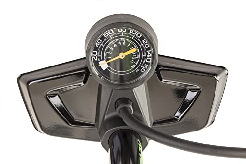 xlAIRator5 Bike Floor Pump with Gauge - Presta/Schrader