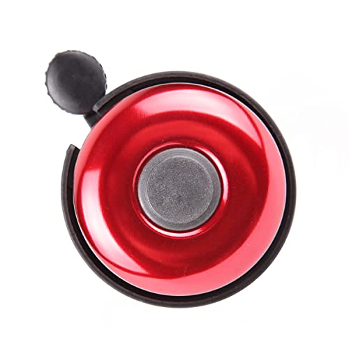 Loud Aluminum Bike Bell for Kids & Adults (Red)