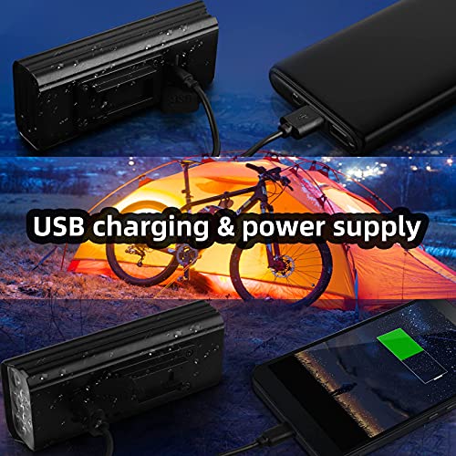 9000 Lumens USB Rechargeable Bike Lights