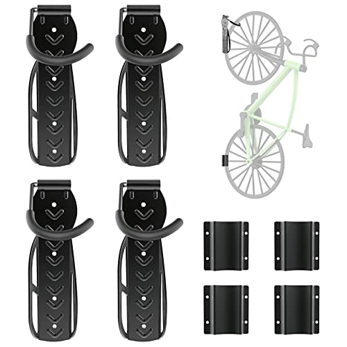 Vertical Bike Rack with Tire Tray - 4 Pack