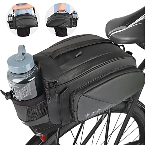 12L Waterproof Bike Trunk Bag with Shoulder Strap