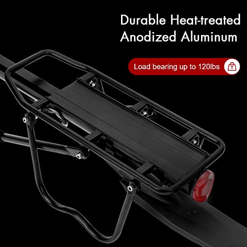 Universal Bike Rear Rack with Fender - 115 lbs