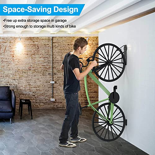 Vertical Bike Rack with Tire Tray - 4 Pack