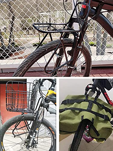 Aluminum Bicycle Front Rack with 15KG Capacity