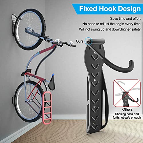 Vertical Bike Rack with Tire Tray - 4 Pack