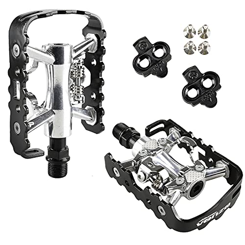 VENZO Dual-Platform Clipless Pedals for Cycling