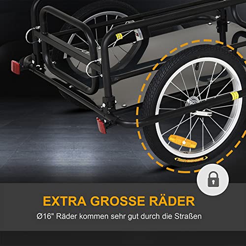 Heavy-Duty Bike Cargo Trailer with Hitch