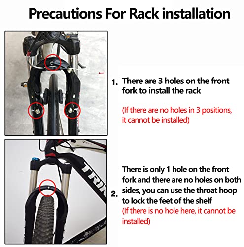 Aluminum Bicycle Front Rack with 15KG Capacity