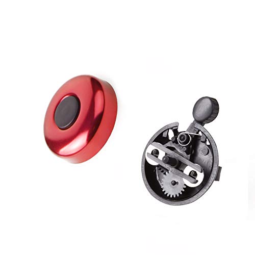 Loud Aluminum Bike Bell for Kids & Adults (Red)