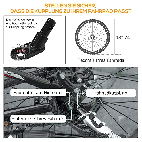 Heavy-Duty Bike Cargo Trailer with Hitch
