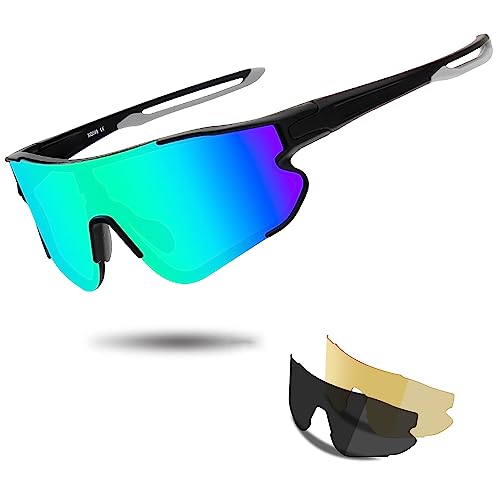 Sports Cycling Sunglasses with Interchangeable Lenses
