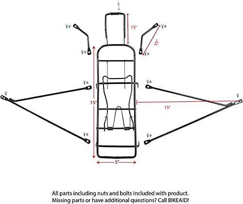 Adjustable Bicycle Carrier Rack - Ventura