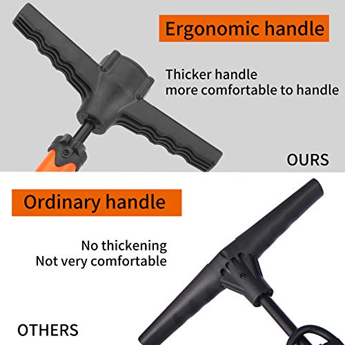 TOOLITIN Ergonomic Bike Pump with Gauge, 180 Psi