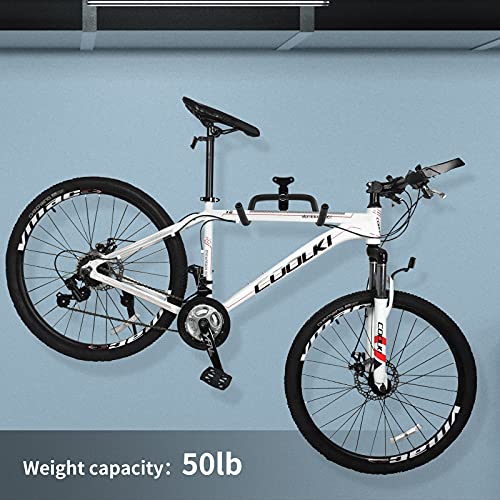 Horizontal Bike Wall Mount Rack - 2PACK