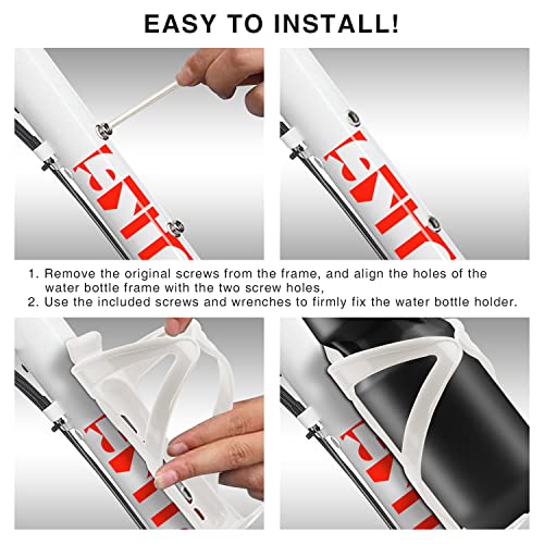 Lightweight Bicycle Water Bottle Cage (White)