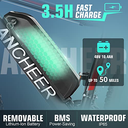 Gladiator Ebike - 500W, 26", 21-Speed, Blue