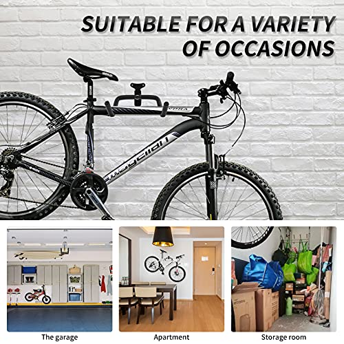 Horizontal Bike Wall Mount Rack - 2PACK