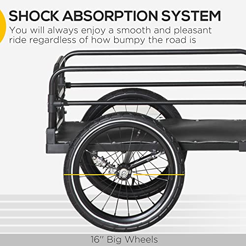 Aosom Bike Cargo Trailer with Suspension