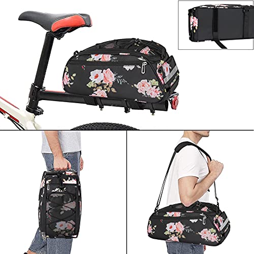 Peony Waterproof Bike Trunk Pannier Bag