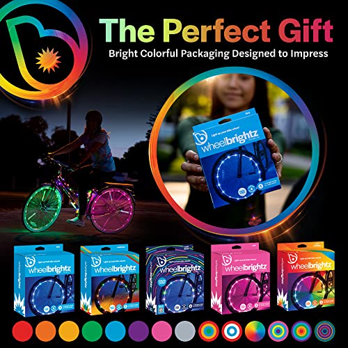 Pink WheelBrightz Bike Lights for Girls