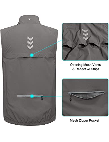Men's Summer Windproof Cycling Vest Grey