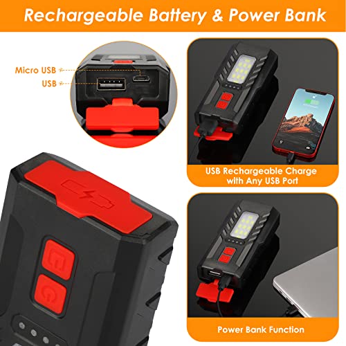 USB Rechargeable Bike Lights - 6 Modes, 3000LM