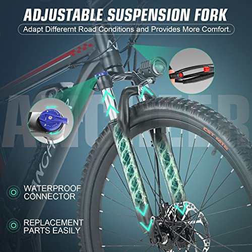 Gladiator Ebike - 500W, 26", 21-Speed, Blue