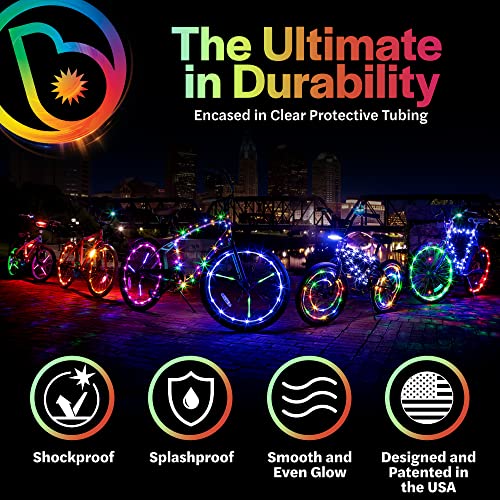 Pink WheelBrightz Bike Lights for Girls