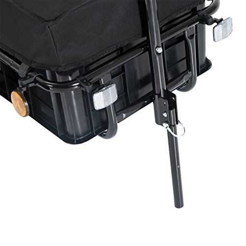 Aosom Bike Cargo Trailer with Waterproof Cover