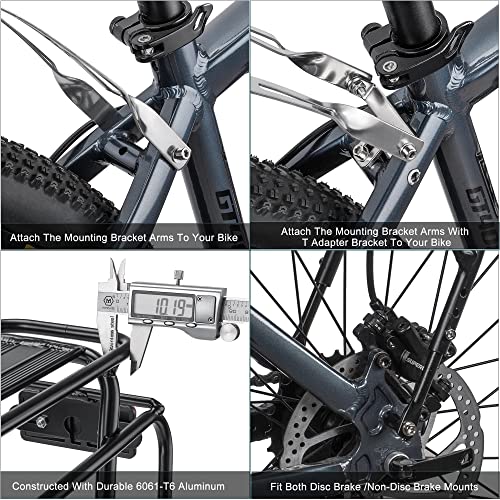Touring Carrier Bike Rack for 26”-29” and 700c