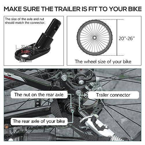 Aosom Bike Cargo Trailer with Suspension