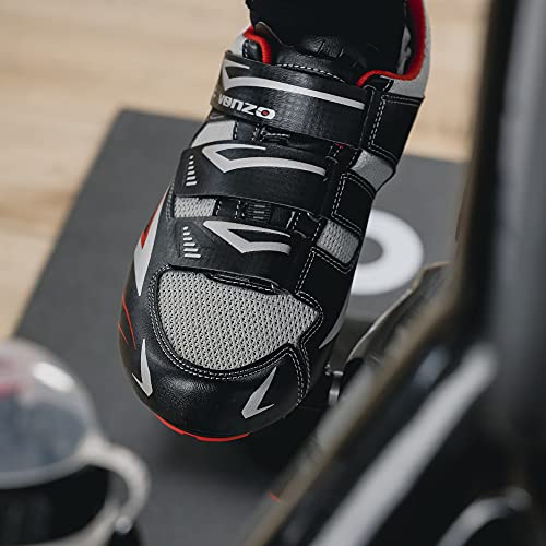 Men's Road Cycling Shoes - 3 Straps - Black - 50