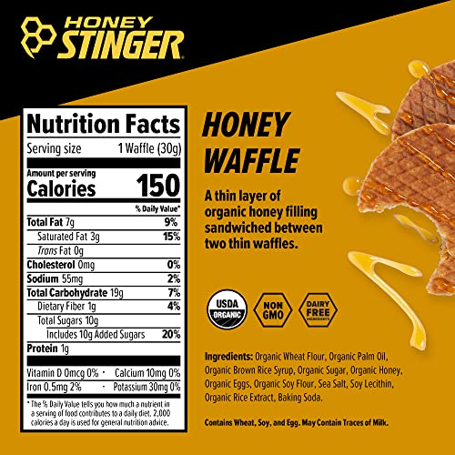 Organic Honey Waffle Pack for Cyclists